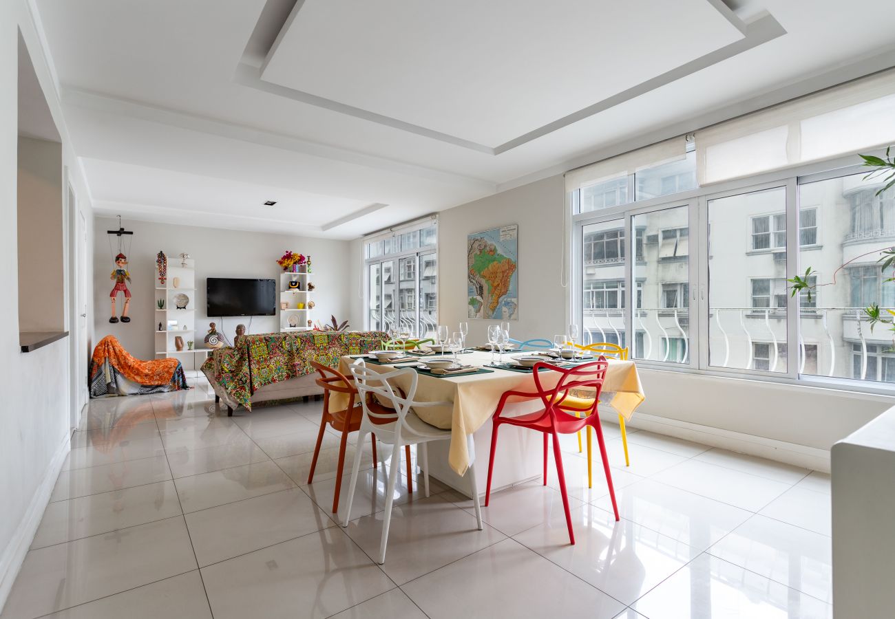Apartamento em Rio de Janeiro - Para famílias, 3min da praia de Copacabana | SL501