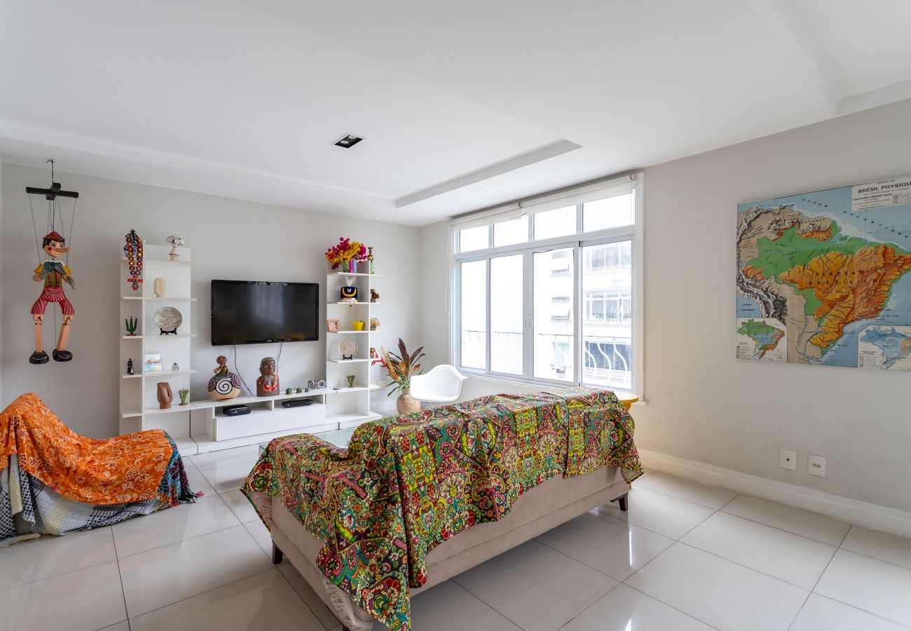 Apartamento em Rio de Janeiro - Para famílias, 3min da praia de Copacabana | SL501