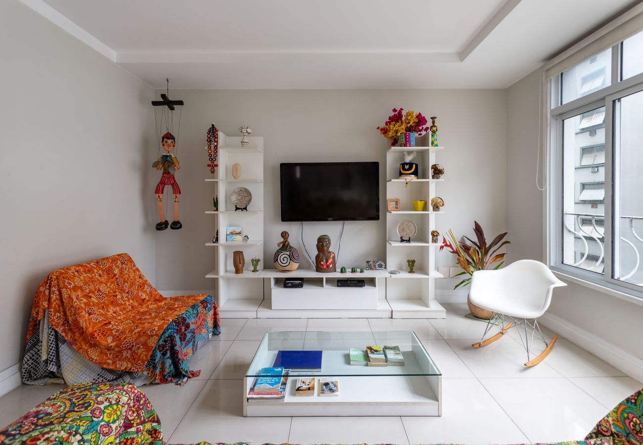Apartamento em Rio de Janeiro - Para famílias, 3min da praia de Copacabana | SL501