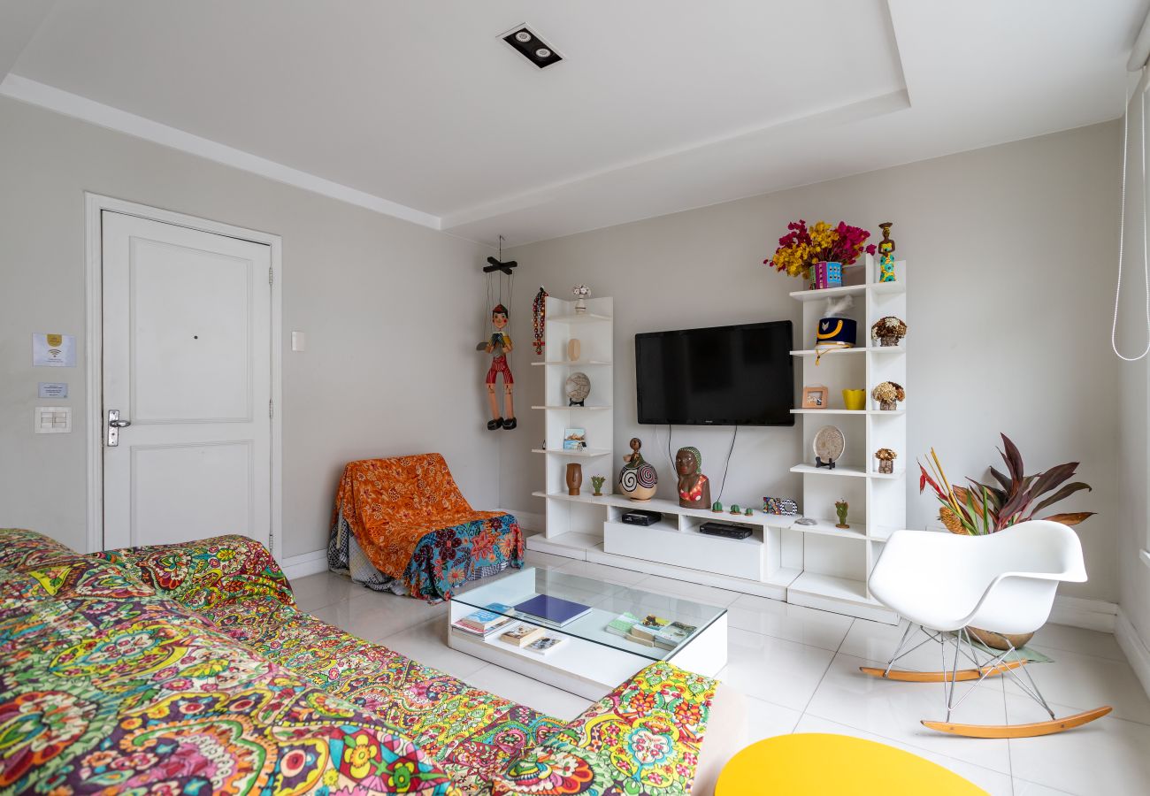 Apartamento em Rio de Janeiro - Para famílias, 3min da praia de Copacabana | SL501