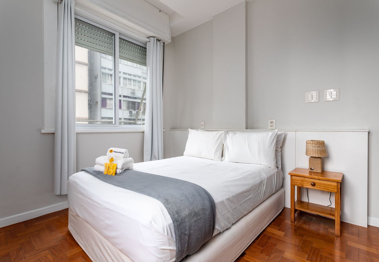 Apartamento em Rio de Janeiro - Para famílias, 3min da praia de Copacabana | SL501