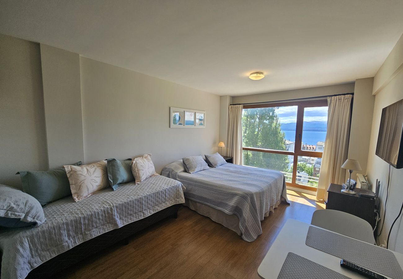 Estúdio em San Carlos de Bariloche - Terrazas del Lago I F com vista para o Lago Nahuel Huapi