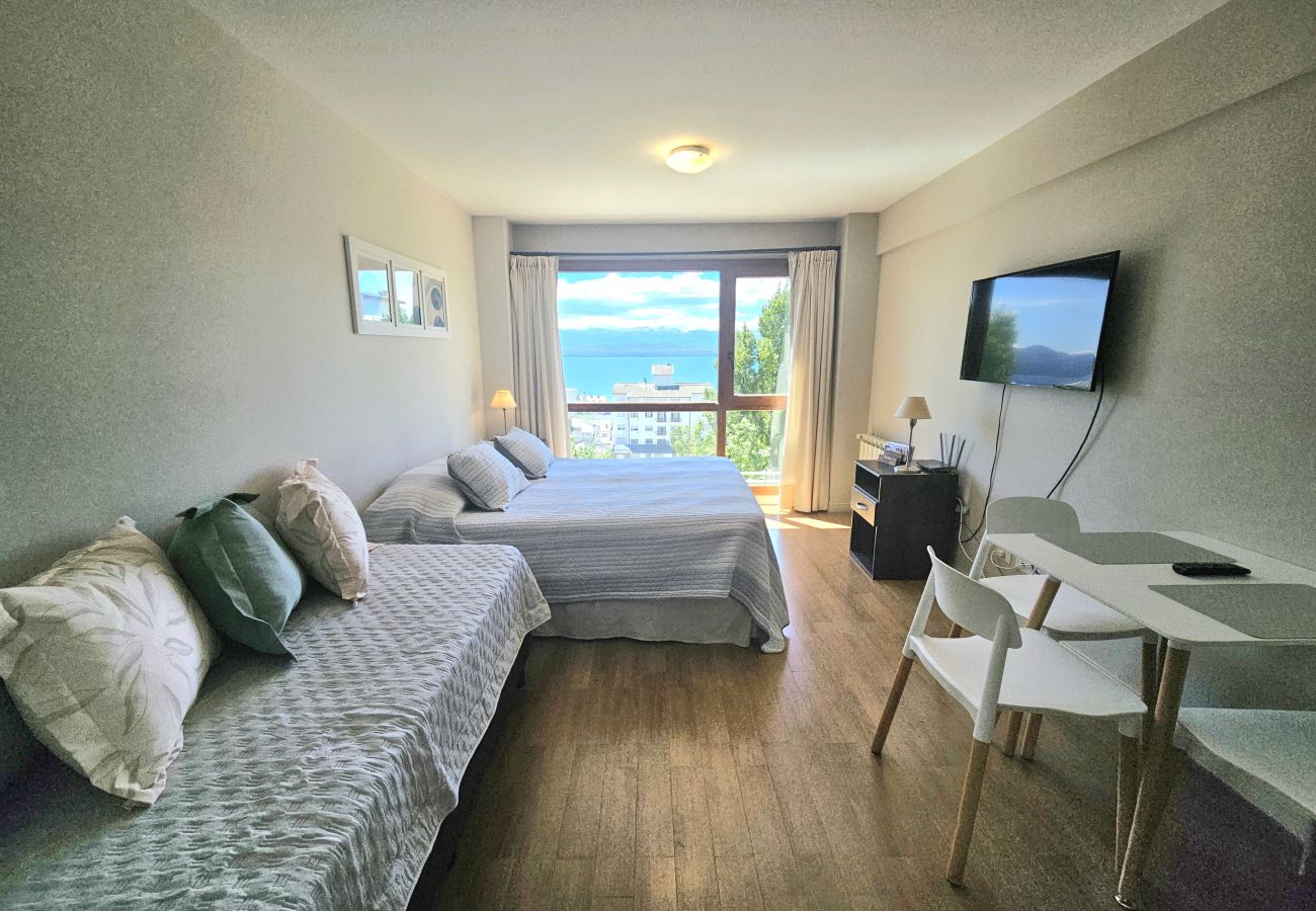 Estúdio em San Carlos de Bariloche - Terrazas del Lago I F com vista para o Lago Nahuel Huapi