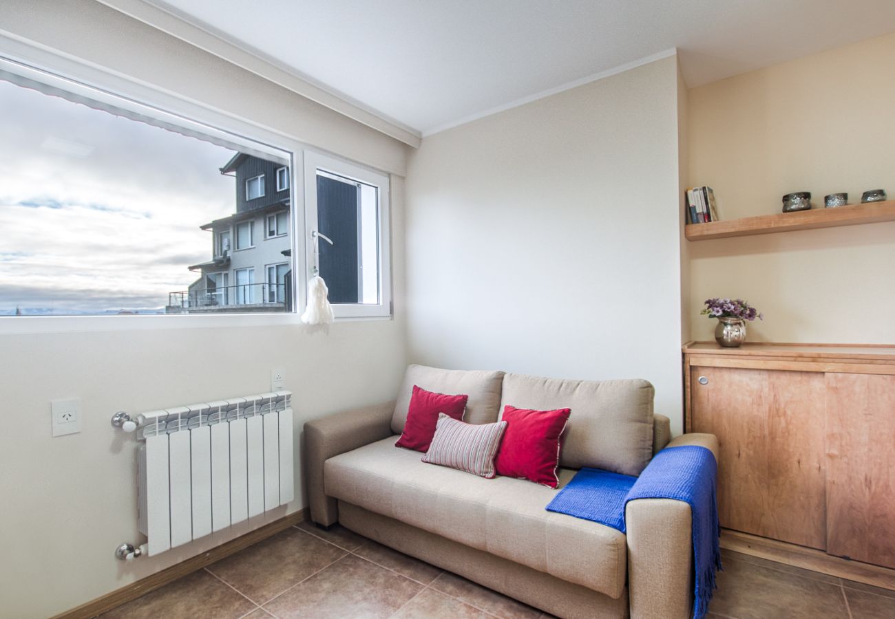 Ferienwohnung in San Carlos de Bariloche - Cielo with a view of the lake and the cathedra