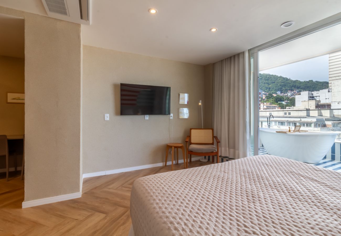 Apartamento en Rio de Janeiro - Vista para o Mar e Varanda com Banheira | Q23