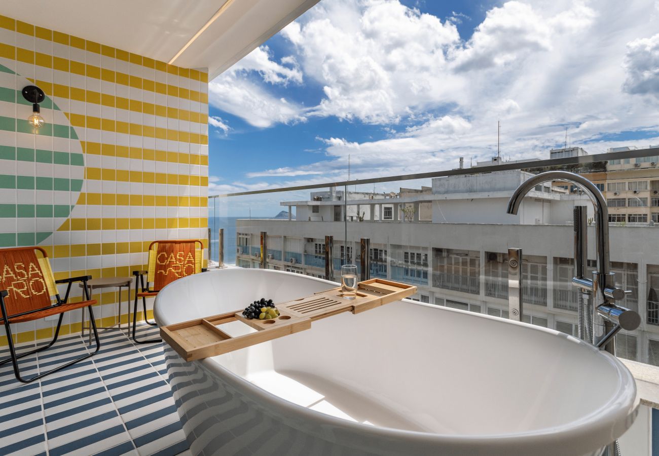 Apartamento en Rio de Janeiro - Vista al mar y balcón con bañera | Q12
