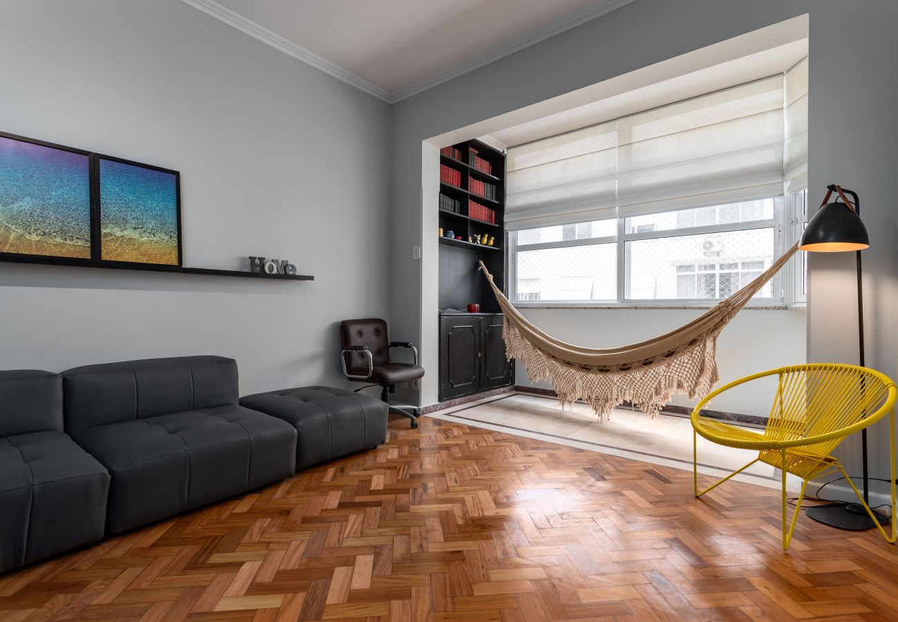Apartment in Rio de Janeiro - Vista para o mar, 2 minutos da praia | FMS601