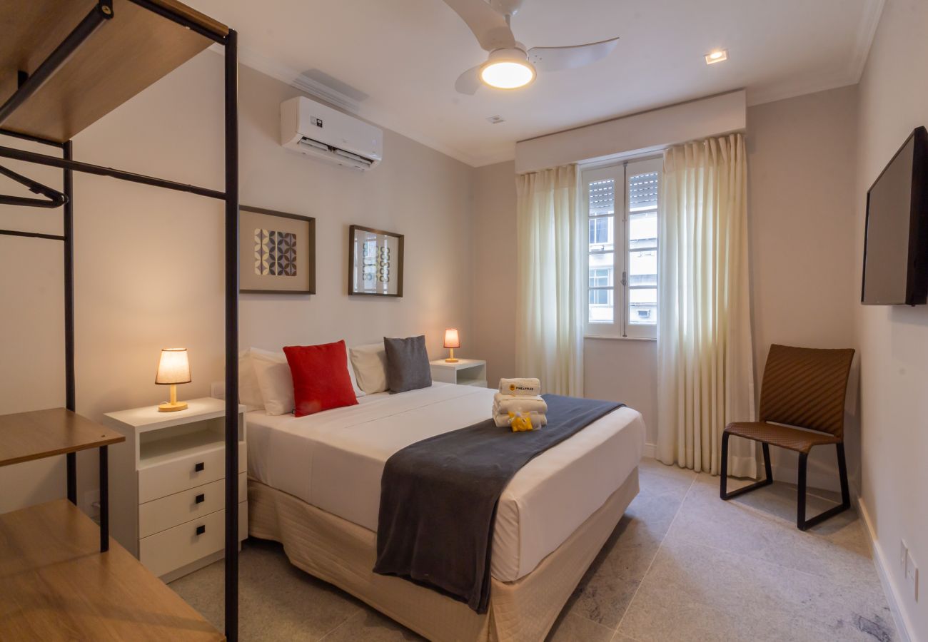 Apartment in Rio de Janeiro - Vista para o mar, 2 minutos da praia | FMS502