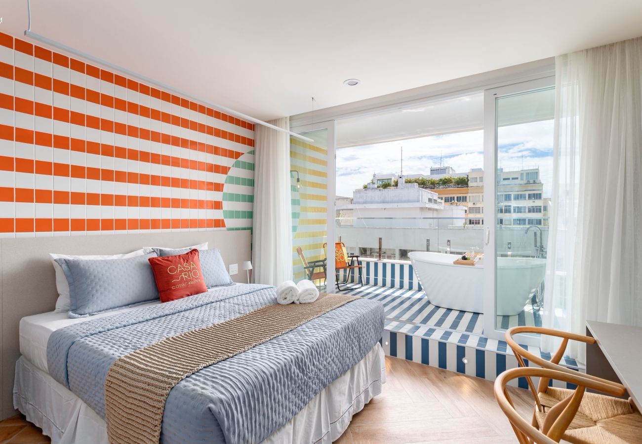 Apartment in Rio de Janeiro - Vista para o Mar e Varanda com Banheira | Q5