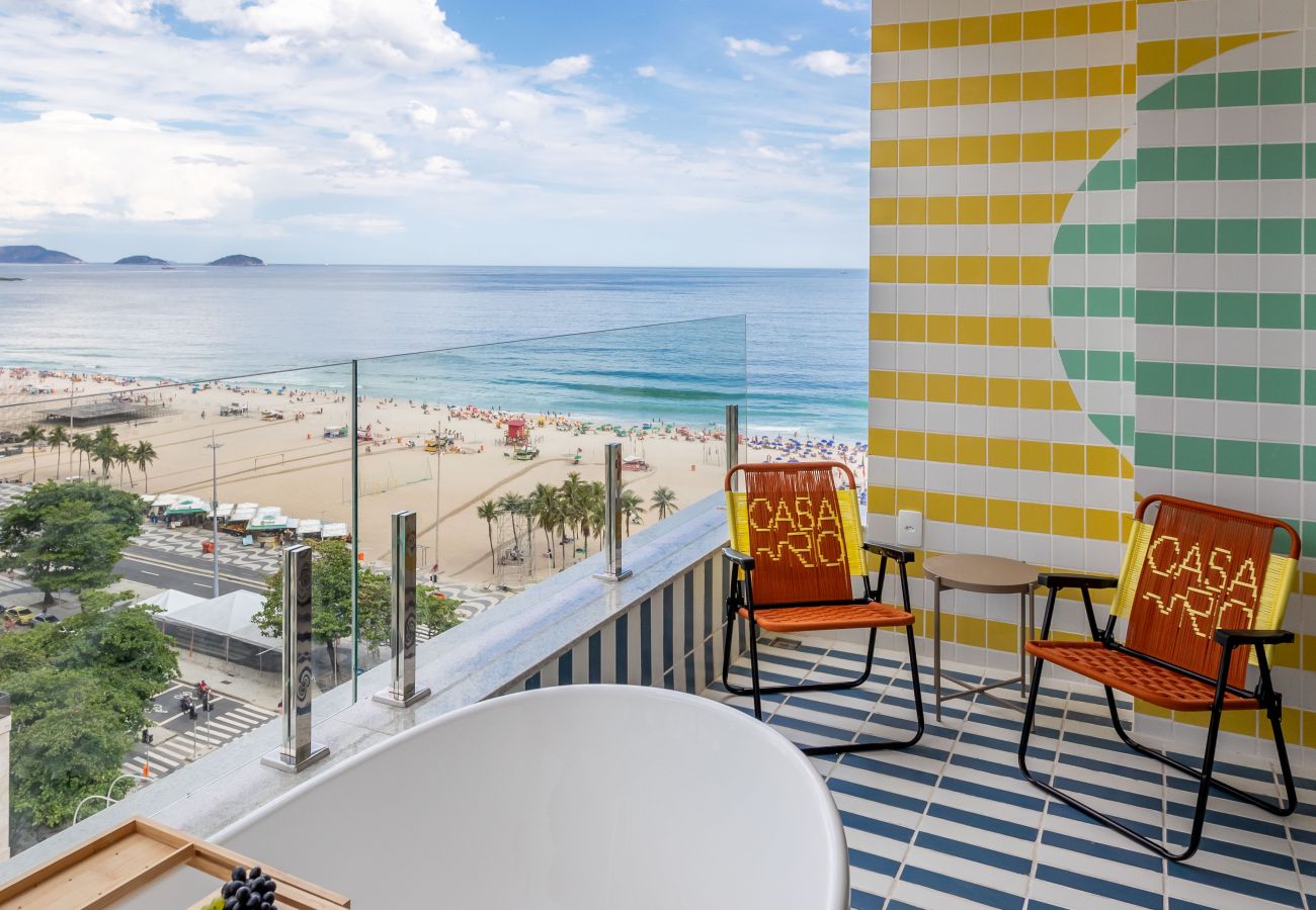 Apartment in Rio de Janeiro - Vista para o Mar e Varanda com Banheira | Q23