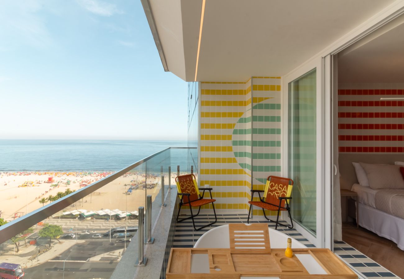 Apartment in Rio de Janeiro - Vista para o Mar e Varanda com Banheira | Q23