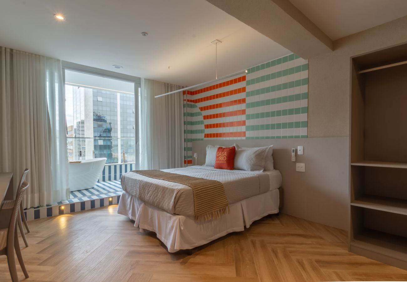 Apartment in Rio de Janeiro - Vista para o Mar e Varanda com Banheira | Q19