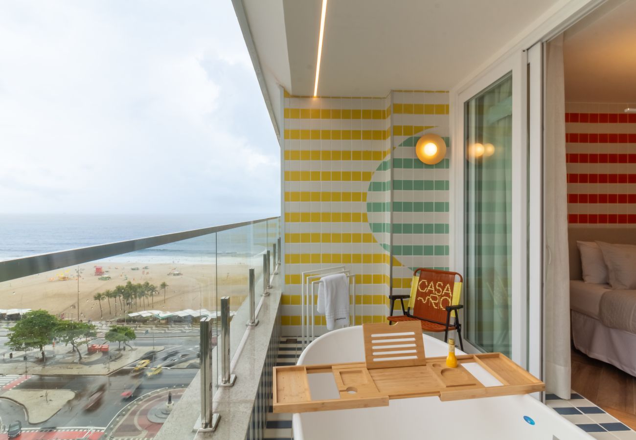 Apartment in Rio de Janeiro - Vista para o Mar e Varanda com Banheira | Q19