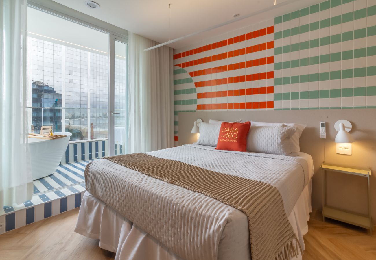 Apartment in Rio de Janeiro - Vista para o Mar e Varanda com Banheira | Q20