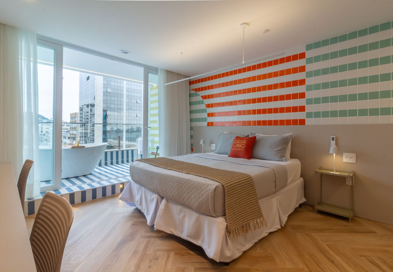 Apartment in Rio de Janeiro - Vista para o Mar e Varanda com Banheira | Q17