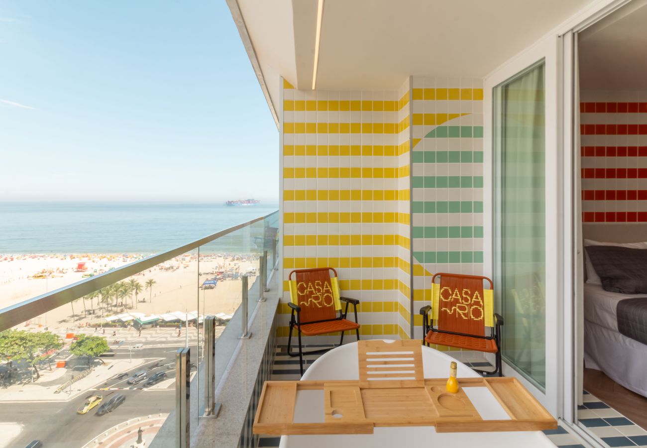 Apartment in Rio de Janeiro - Vista para o Mar e Varanda com Banheira | Q22