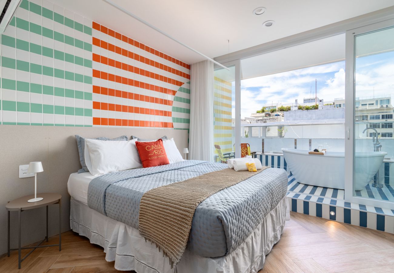 Apartment in Rio de Janeiro - Vista para o Mar e Varanda com Banheira | Q11